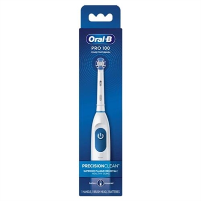 Oral B Pro 100 Precision Clean Battery Powered Toothbrush 1ct Color May Vary