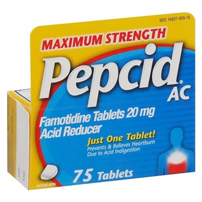 Pepcid AC Maximum Strength Acid Reducer 75 Tablets