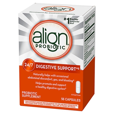 Align 24/7 Digestive Support Probiotic Supplement 56 Capsules