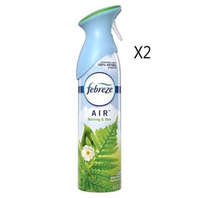 Febreze Odor Eliminating Air Freshener Air Morning And Dew 2 Packs