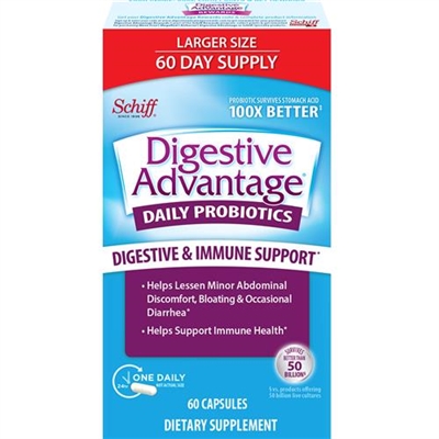 Schiff Digestive Advantage Daily Probiotics 60 Capsules