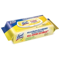 Lysol Disinfecting Wipes Lemon and Lime Blossom Scent 80 Wet Wipes