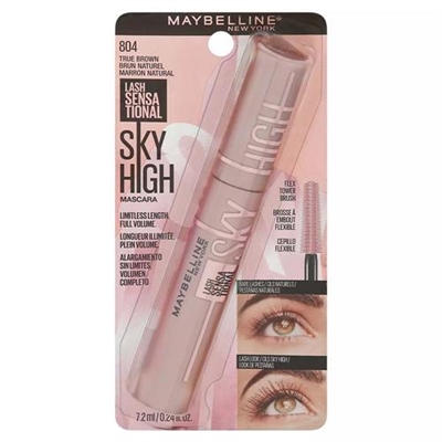 Maybelline Lash Sensational Sky High Mascara 804 True Brown 0.24oz / 7.2ml