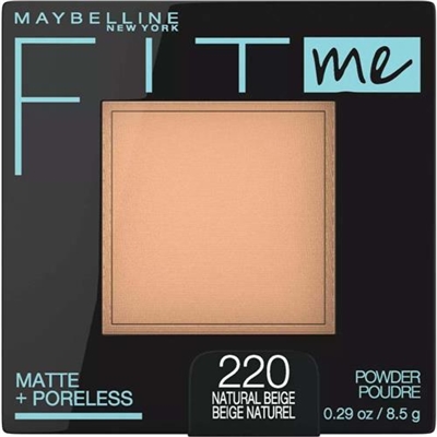 Maybelline Fit Me Matte + Poreless Powder 220 Natural Beige 0.29oz / 8.5g