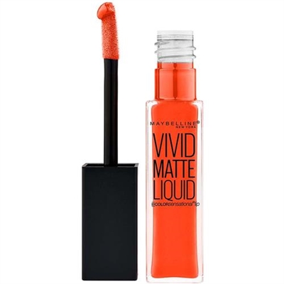 Maybelline Vivid Matte Liquid Lipstick 18 Orange Obsession 0.26 oz / 7.7ml