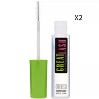 Maybelline Great Lash Mascara 110 Clear Transparent 0.44oz / 13ml 2 Pack