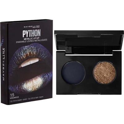 Maybelline Python Metallic Lip Kit 15 Venomous 0.04oz / 1.2g