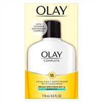 Olay Complete UV365 Daily Moisturizer SPF 15 Sensitive 4oz / 118ml