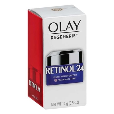 Olay Regenerist Retinol 24 Night Moisturizer Fragrance Free 0.5oz / 14g