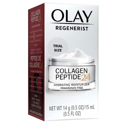 Olay Regenerist Collagen Peptide 24 Hydrating Moisturizer Fragrance Free 0.5oz / 15ml