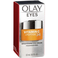 Olay Eyes Vitamin C Peptide 24 Brightening Eye Cream Fragrance Free 0.5oz / 15ml