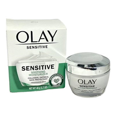 Olay Sensitive Soothing Moisturizer Fragrance Free 1.7oz / 48g