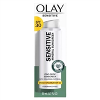 Olay Sensitive Mineral Zinc Oxide Sunscreen SPF 30 1.7oz / 50ml