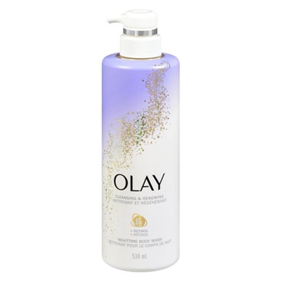 Olay Cleansing and Renewing Nighttime Body Wash With Retinol 17.9oz / 530ml