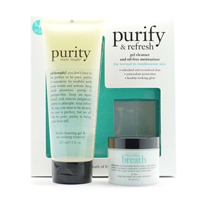 Philosophy Purify & Refresh For Normal To Combination Skin 2 Pieces Set