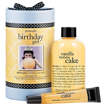 Philosophy Birthday Girl Vanilla Birthday Cake 2 Piece Set