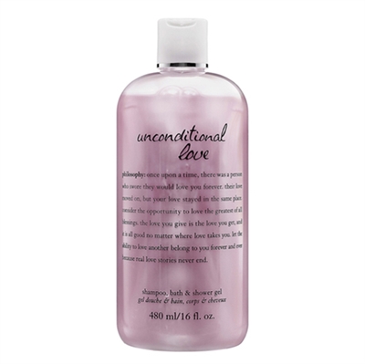 Philosophy Unconditional Love Shampoo, Bath, & Shower Gel 16oz / 480ml