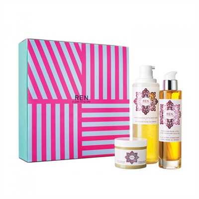 Ren Clean Skincare Luxury Moroccan Rose 3 Piece Set