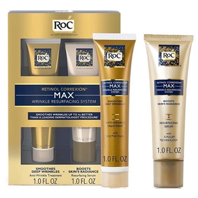 RoC Retinol Correxion Max Wrinkle Resurfacing System 2pc Set