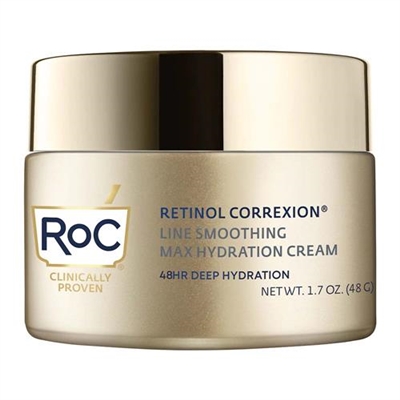 RoC Retinol Correxion Line Smoothing Max Hydration Cream Fragrance Free 1.7oz / 48g