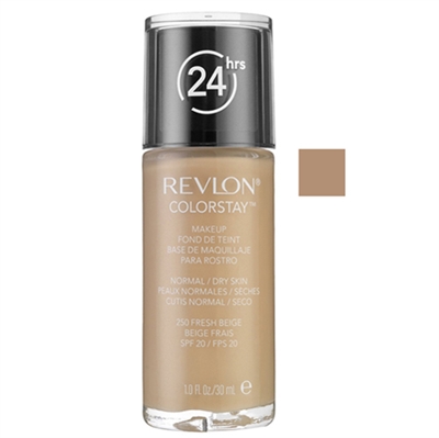 Revlon Colorstay 24hrs Foundation Normal - Dry Skin SPF20 250 Fresh Beige 1.0oz / 30ml