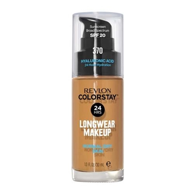 Revlon Colorstay 24HR Longwear Makeup Foundation SPF 20 Normal / Dry Skin 370 Toast 1oz / 30ml