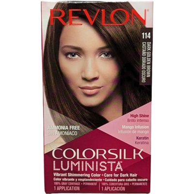 Revlon Colorsilk Luminista Hair Dye 114 Dark Golden Brown