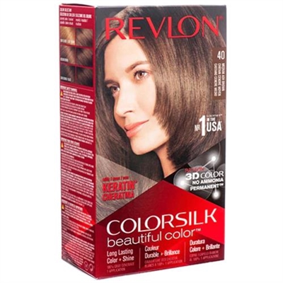 Revlon Colorsilk Beautiful Color Hair Dye 40 Medium Ash Brown