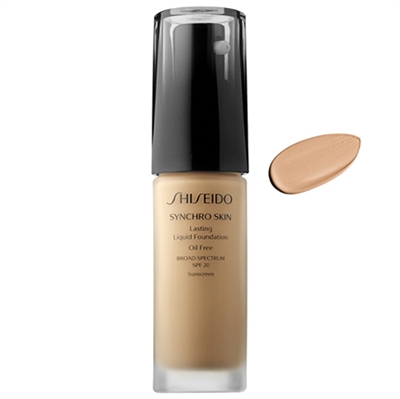 Shiseido Synchro Skin Lasting Liquid Foundation SPF20 Golden 2 1oz / 30ml