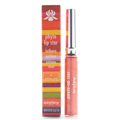 Sisley Phyto Lip Star Extreme Shine #6 Precious Coral 0.22oz / 6.3g