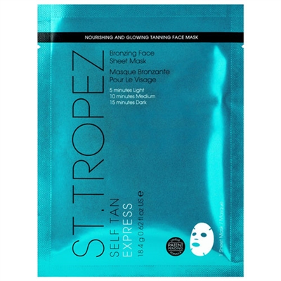 St. Tropez Self Tan Express Bronzing Face Sheet Mask (1pc) 0.62oz / 18.4g