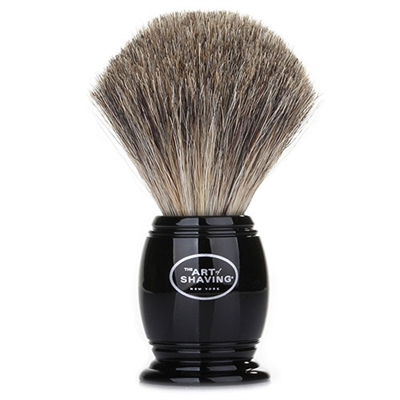 The Art Of Shaving Shaving Brush Black 100% Pure Badger Handcrafted