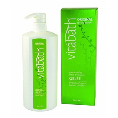 Vitabath Original Spring Green Moisturizing Bath & Shower Gelee 32oz / 900g