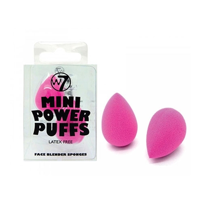 W7 Mini Power Puffs Face Blender Sponges 2 Piece Set