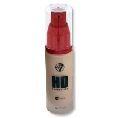 W7 HD Foundation 12 Hour Natural Beige 1.01oz / 30ml