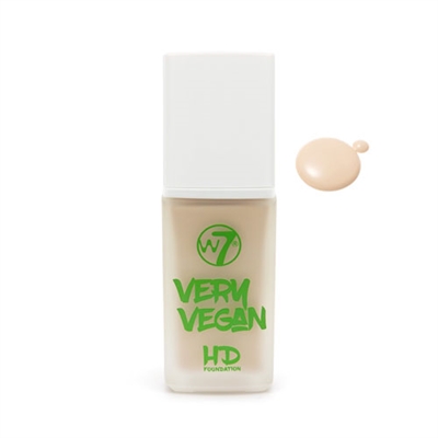 W7 Very Vegan HD Foundation Bare Buff 1.12oz / 32ml