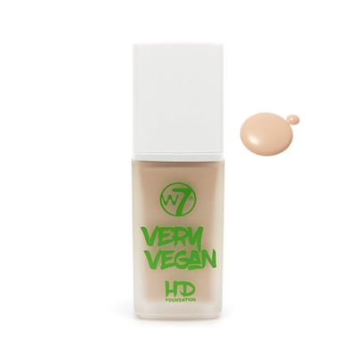 W7 Very Vegan HD Foundation Sand Beige 1.12oz / 32ml