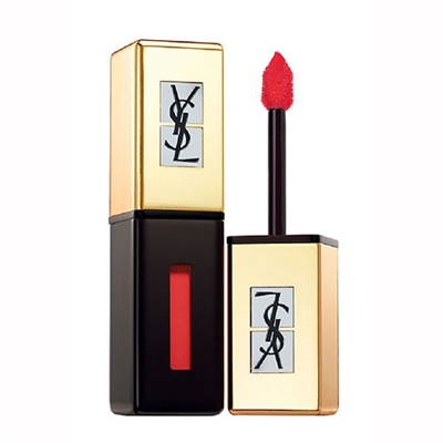 Yves Saint Laurent Rouge Pur Couture Pop Water Glossy Stain 202 Rouge Splash Tester 0.20oz / 6ml