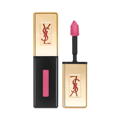 Yves Saint Laurent Rouge Pur Couture Rebel Nudes Glossy Stain 104 Fuchsia Tomboy Tester 0.20oz / 6ml