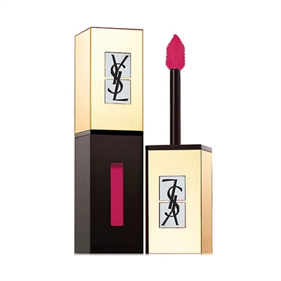 Yves Saint Laurent Rouge Pur Couture Pop Water Glossy Stain 219 Fuchsia Drops Tester 0.20oz / 6ml