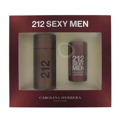 212 Sexy by Carolina Herrera for Men 3.4 oz 2 Piece Set