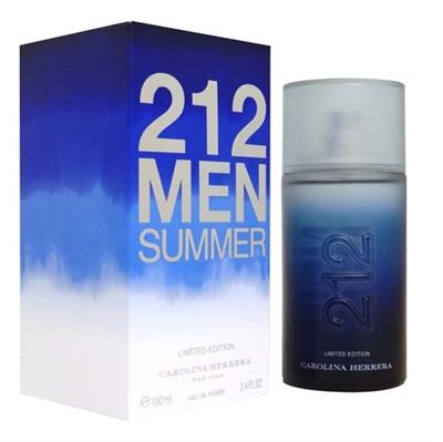 212 Men Summer Limited Edition by Carolina Herrera for Men 3.4 oz Eau De Toilette Spray