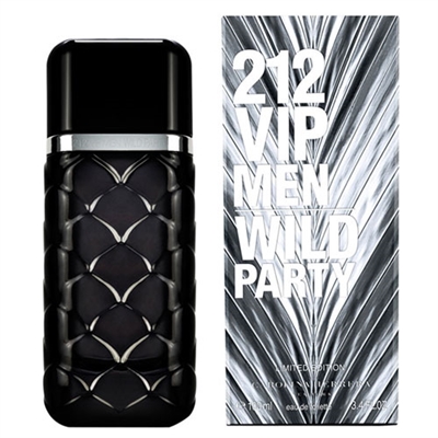 212 VIP Wild Party by Carolina Herrera for Men 3.4oz Eau De Toilette Spray