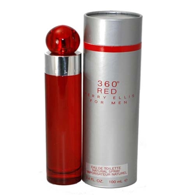 360 Red by Perry Ellis for Men 3.4 oz Eau De Toilette Spray