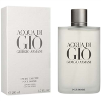Acqua Di Gio by Giorgio Armani for Men 6.7 oz Eau De Toilette Spray