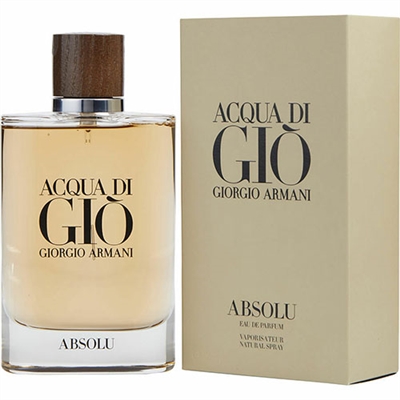Acqua Di Gio Absolu by Giorgio Armani for Men 2.5oz Eau De Parfum Spray