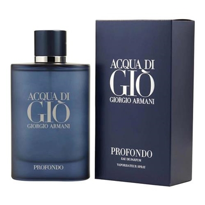 Acqua Di Gio Profondo by Giorgio Armani for Men 4.2oz Eau De Parfum Spray
