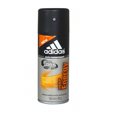 Adidas Deep Energy Cool & Dry 48hr Anti - Perspirant Spray for Men 5.0oz
