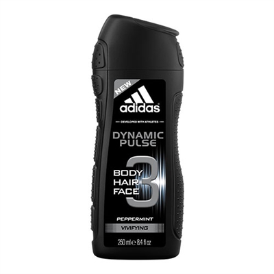 Adidas Dynamic Pulse Peppermint Hair & Body Shower Gel for Men 8.4oz