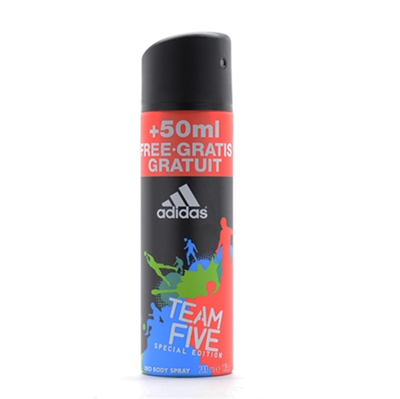 Adidas Team Five Special Edition Deodorant Body Spray for Men 200ml / 128g